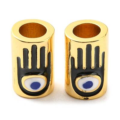 Brass Enamel Beads
