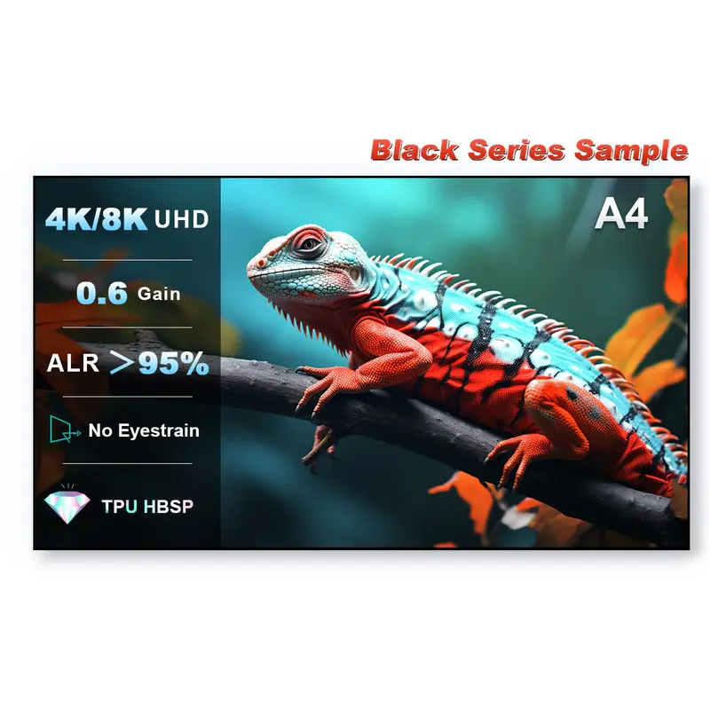 NothingProjector Black Series Screen A4 Size sample（REFUND after you purchased our black series screens)