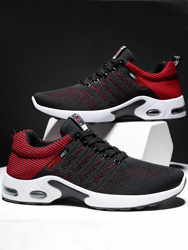 Men's Fashionable Breathable Mesh Sneakers, Casual Comfortable Sports Running Shoes, Male All-match Round Toe Shoes for Daily...