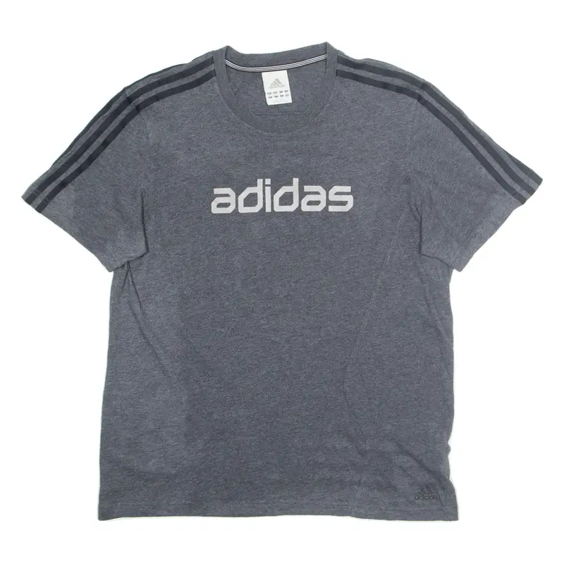 ADIDAS Mens T-Shirt Grey M