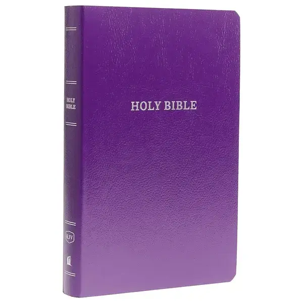KJV Holy Bible: Gift and Award, Purple Leather-Look, Red Letter, Comfort Print: King James Version- Imitation Leather