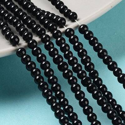Baking Painted Glass Pearl Bead Strands