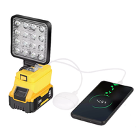 Cordless Led Work Light For De walt 20V Battery, Portable Flood Light Flashlight lowes clear