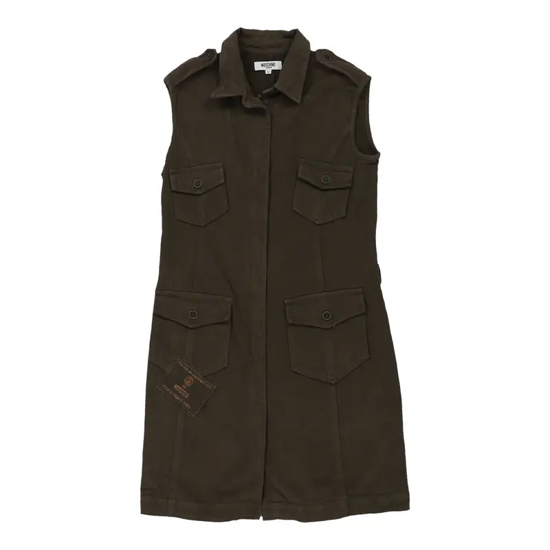 12-13 Years Moschino Shirt Dress - Medium Brown Cotton | Size: medium