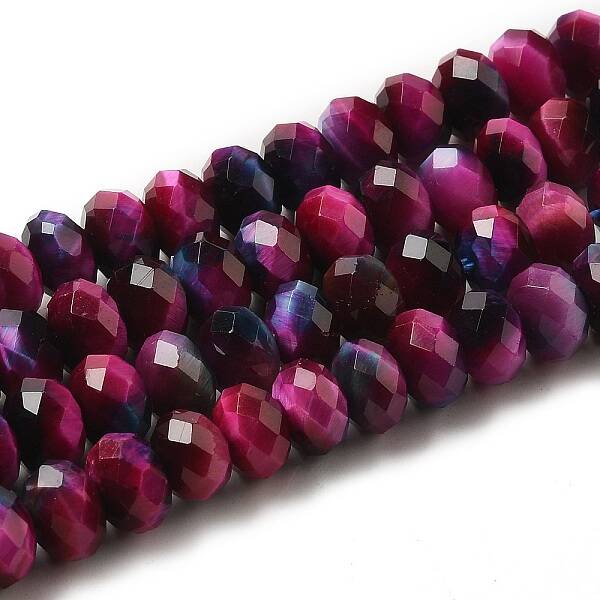 Natural Rainbow Tiger Eye Beads Strands