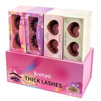 Mixed Length & Style False Eyelashes, 24 Pairs Natural Look Eyelash Extensions, Self Grafting Curl Eyelashes, Eye Makeup Supp...