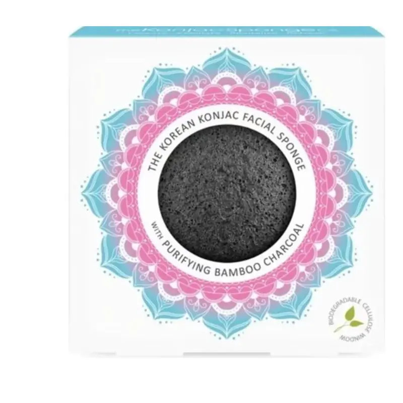 The konjac sponge company Mandala Konjac Yellow Clay Facial Sponge