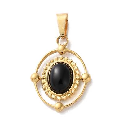Natural Black Onyx(Dyed & Heated) Pendants