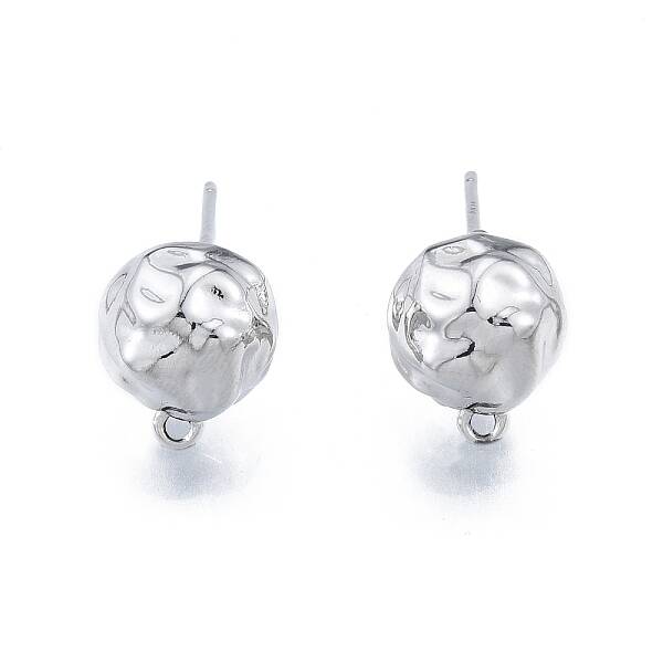 Brass Stud Earrings Findings