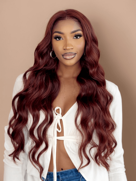 UNice Reddish Brown Body Wave 1Pc 100% Remy Human Hair Bundle
