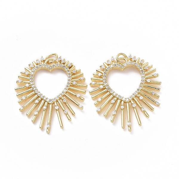 Brass Cubic Zirconia Pendants