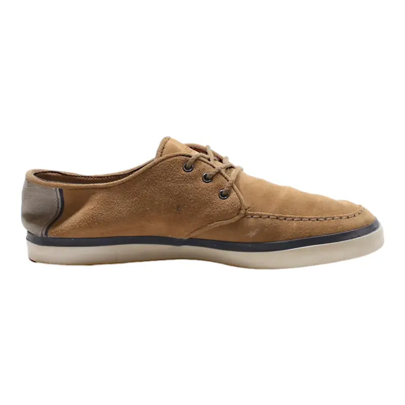 LACOSTE Low Top Trainers Brown Leather Mens UK 9
