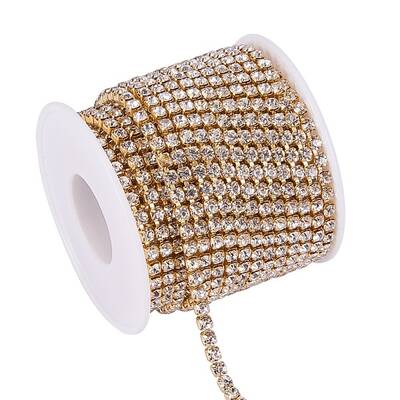 Brass Rhinestone Strass Chains