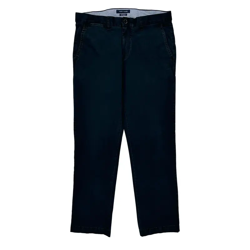 Tommy Hilfiger Chinos - 33W 30L Navy Cotton Blend