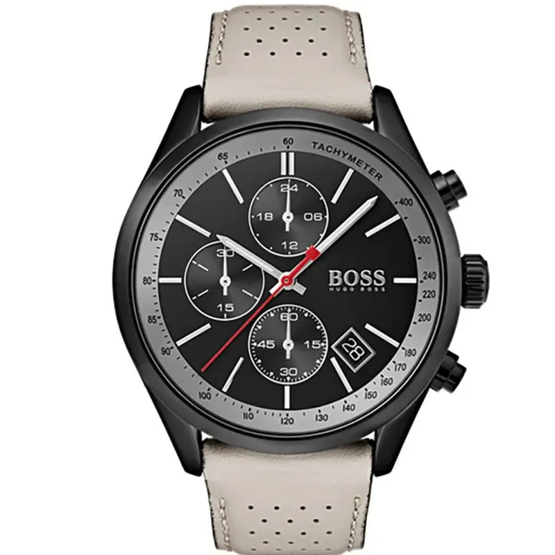 Hugo Boss 1513562 Grand Prix Black Ion Plated Chrono Men's Watch