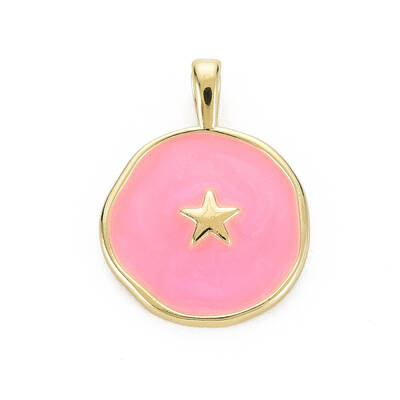 Brass Enamel Pendants