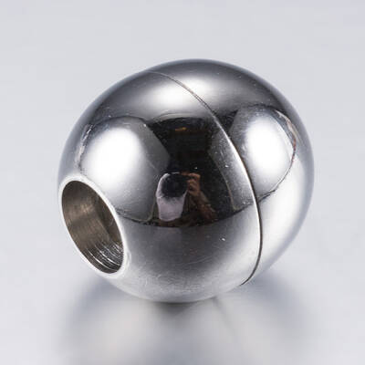 Tarnish Resistant 304 Stainless Steel Magnetic Clasps with Glue-in Ends