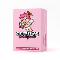 Couple Drinking Game, 98pcs/box Cute Cartoon Cupid Pattern Card Game, Hangman Board Game Party Game for Couple, Fun Game for ...