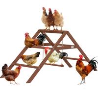 PETSFIT Adjustable Chicken Roosting Bars w/Swing - For 8-10 Chickens, Durable Wooden Perches & Ladder, Easy Clean & Assemble ...