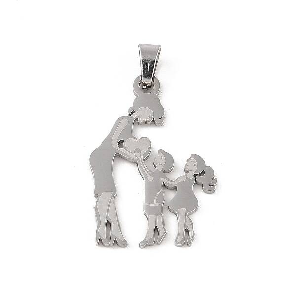 Non-Tarnish Mother's Day 304 Stainless Steel Pendants