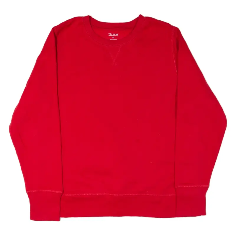 TEK GEAR Sweatshirt Red Mens XL
