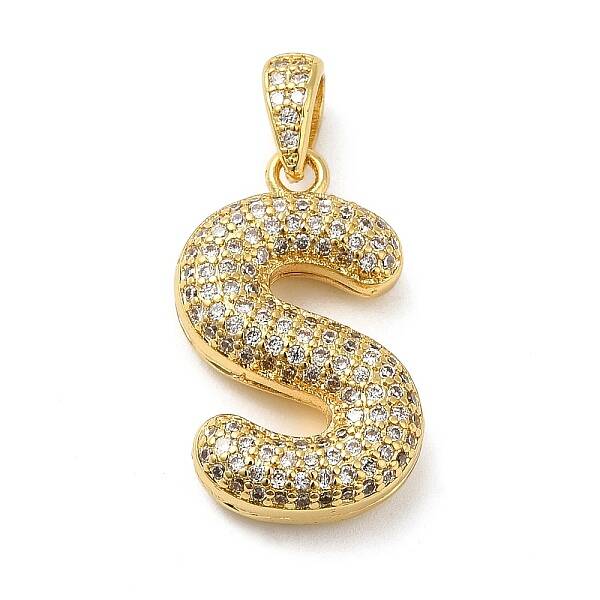 Brass Micro Pave Cubic Zirconia Pendants