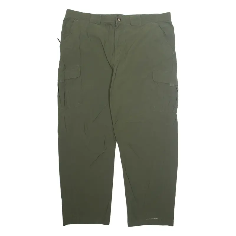 COLUMBIA Cargo Outdoor Mens Trousers Green Regular Straight W40 L28