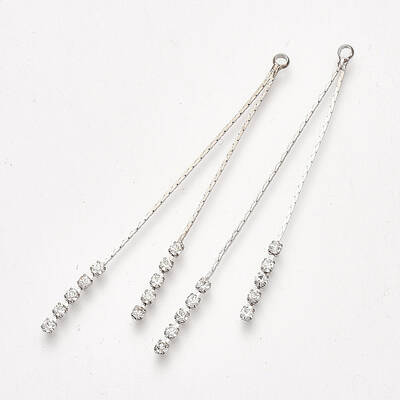 Brass Chain Tassel Big Pendants