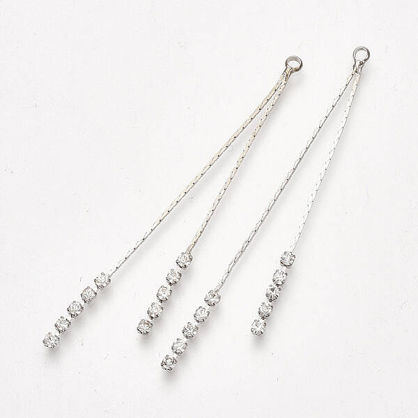 Brass Chain Tassel Big Pendants