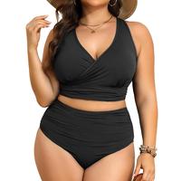 Tempt Me Plus Size High Waisted Bikini - Women Two Piece Swimsuit Tummy Control Bathing Suit 2025 Swimwear