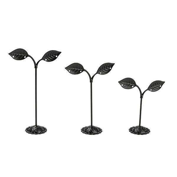 3 Sizes Bean Sprout Leaves Iron Earring Displays