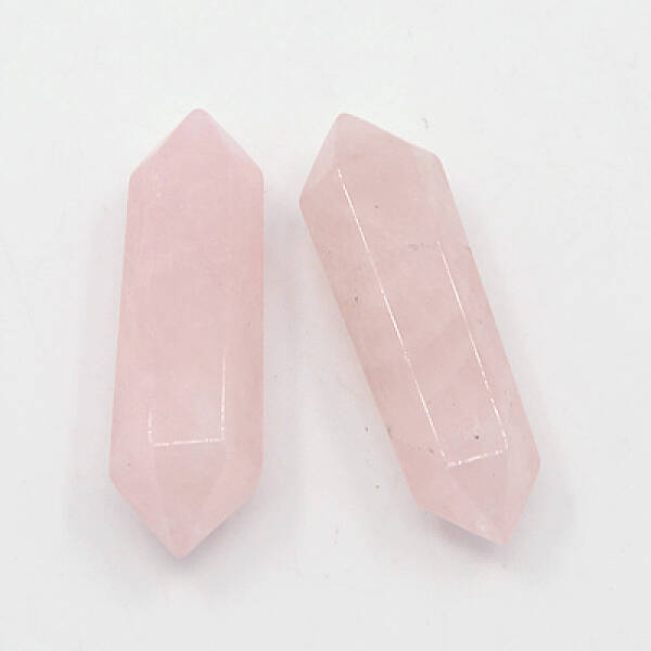 Natural Rose Quartz Double Terminated Points Healing Stones