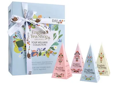 English tea shop Gift Collection Your Wellness Blue BIO 12 Pyramids
