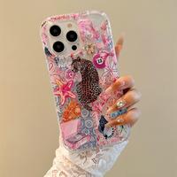 Fashion Leopard Print Pattern Phone Case, Anti-drop Wave Edge Design Cellphone Protective Cover, Phone Accessories Compatible...
