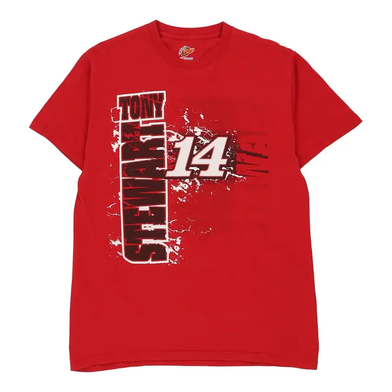 Tony Stewart Winners Circle Nascar T-Shirt - Medium Red Cotton