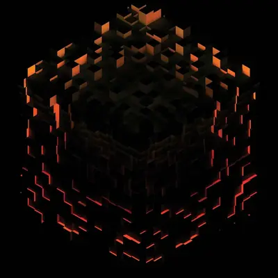 Minecraft Volume Beta - Red Orange & Yellow Splatter Vinyl LP