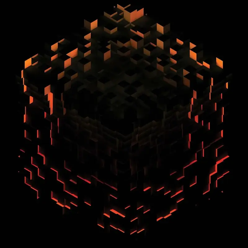 Minecraft Volume Beta - Red Orange & Yellow Splatter Vinyl LP