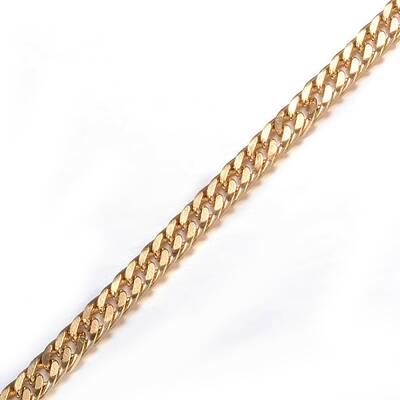 3.28 Feet Ion Plating(IP) 304 Stainless Steel Twisted Chain Curb Chains
