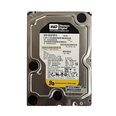 657753-001 HP 1TB 6Gb/s SATA 7200 3.5-Inch Hard Drive
