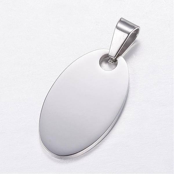 Tarnish Resistant 304 Stainless Steel Stamping Blank Tag Pendants
