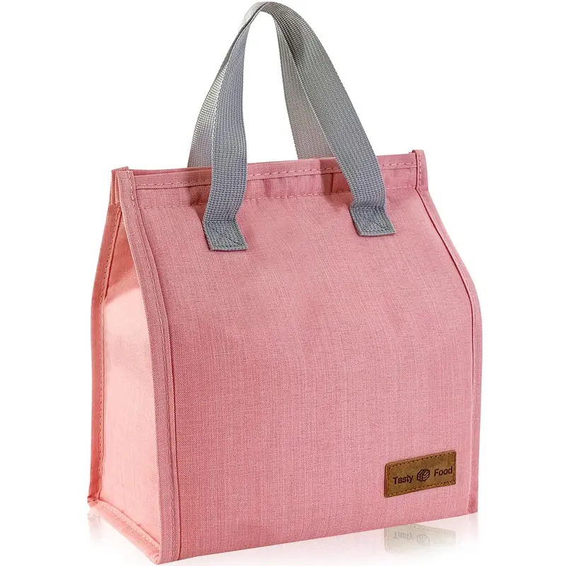 Portable Large Capacity Lunch Bag with Handle, 1 Count Durable Lunch Bags for Women, Insulated Lunch Box Storage Bag for Trav...