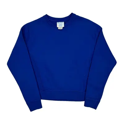 Reverse Weave Champion Sweatshirt - XS Blue Cotton Blend