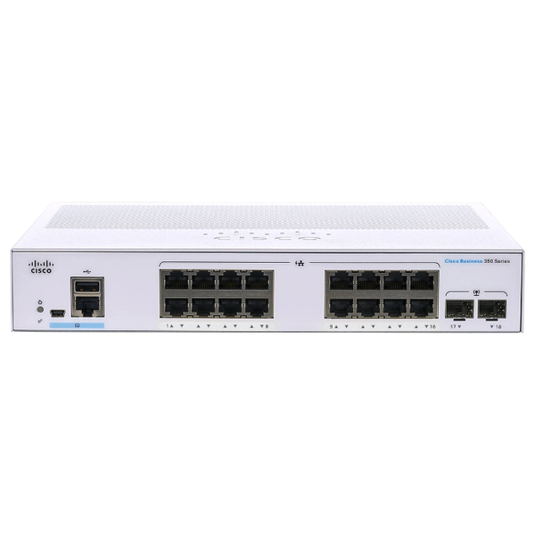 CBS350-16T-E-2G-UK= Cisco CBS350-16T-E-2G 16x Port 2x SFP Port Switch