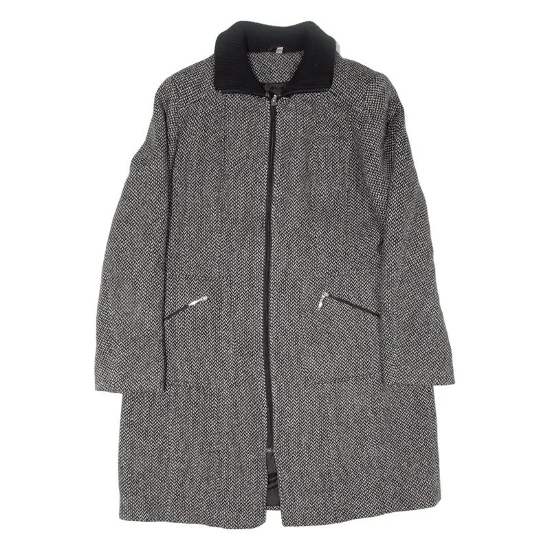 BIAGGINI Jacket Grey Wool Womens L