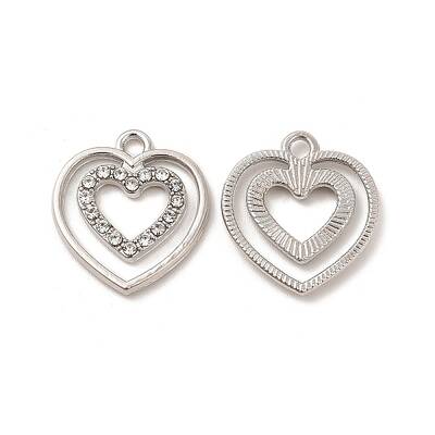 Alloy with Crystal Rhinestone Pendants