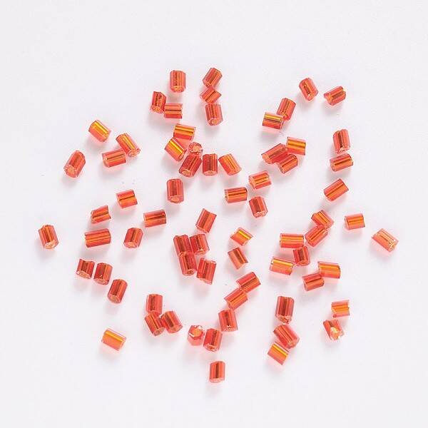11/0 Two Cut Glass Seed Beads