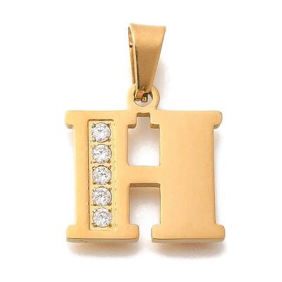 Ion Plating(IP) 304 Stainless Steel Rhinestone Pendants