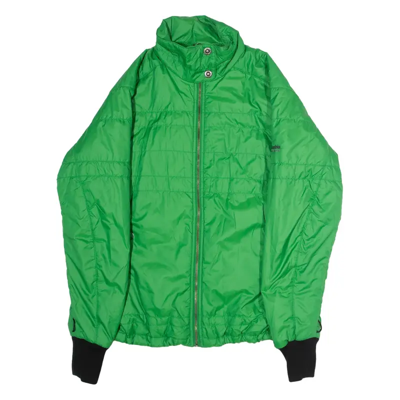 COLUMBIA Womens Puffer Jacket Green L