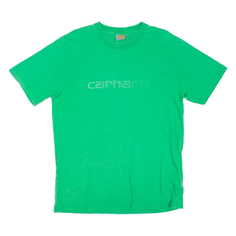 CARHARTT Mens T-Shirt Green Crew Neck L
