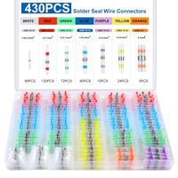 430 count Solder Seal Wire Connectors, Durable Heat Shrink  Wire Connectors,  Solder Stick Wire connectors for , Automotive, ...